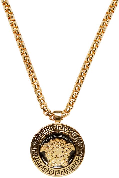 versace schwarz gold|Versace necklace real gold.